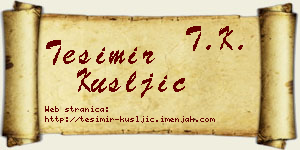 Tešimir Kušljić vizit kartica